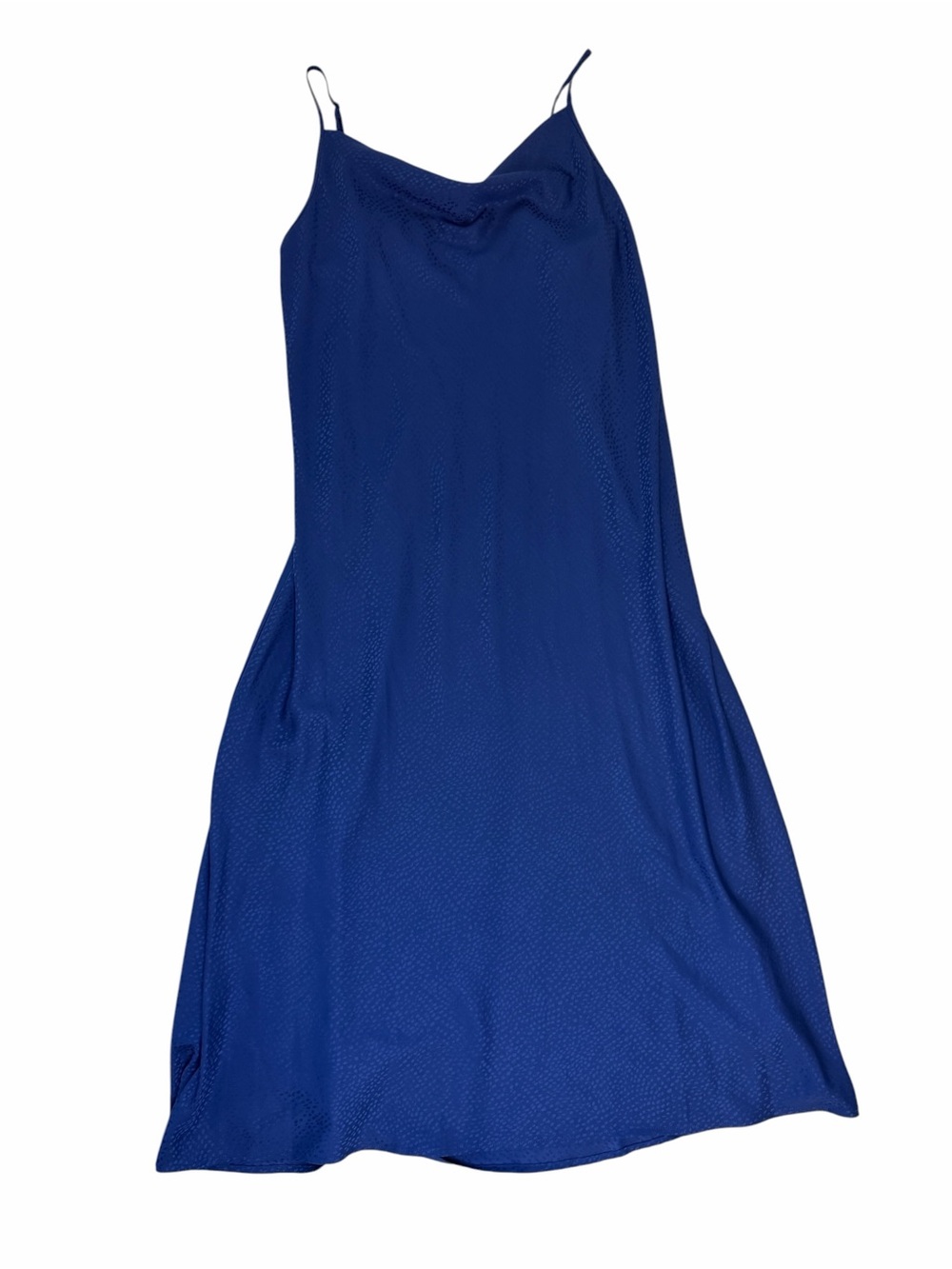 EVRI Cobalt Blue Cowl Neck Slip Dress